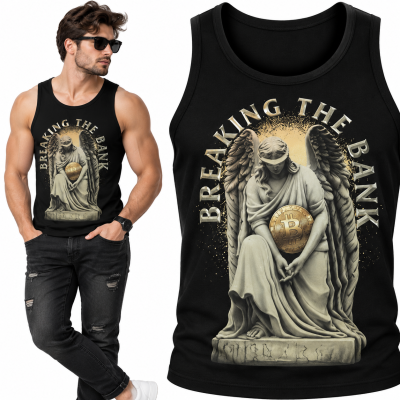 TANK TOP ŚMIESZNY BREAKING THE BANK